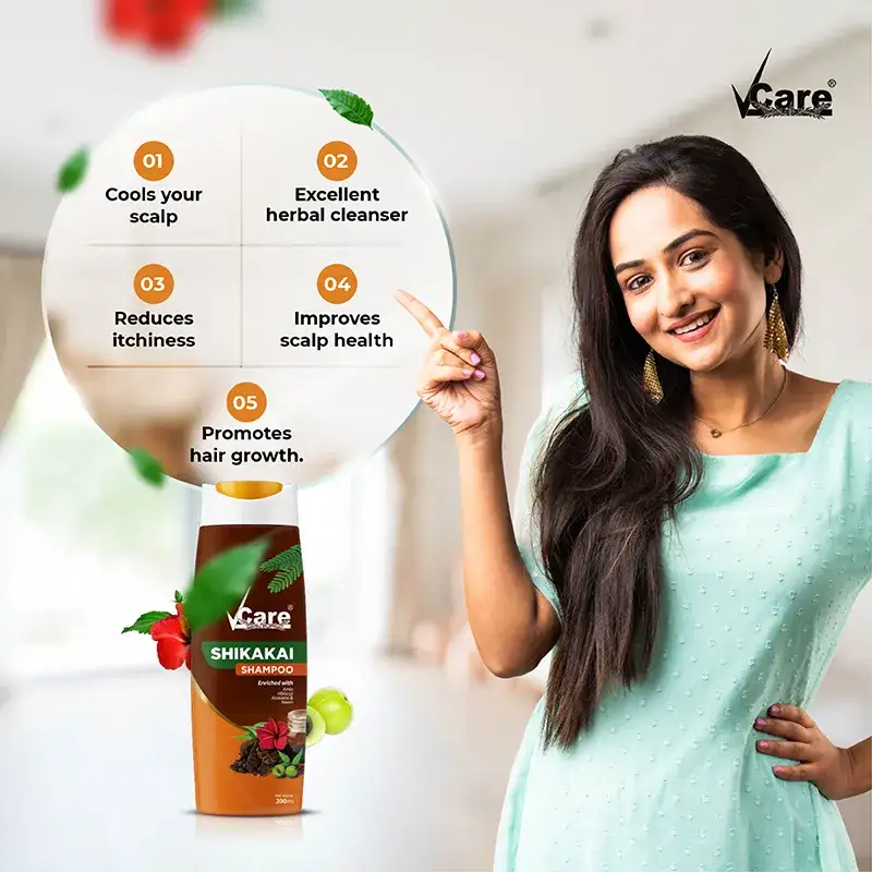 Hair fall control tonic with herbal shampoo